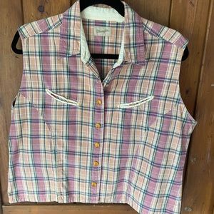 Wrangler western cowgirl crop top
